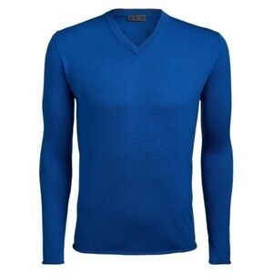 G/FORE Merino Wool V Neck Sweater Mens XL Blue Slim Fit G4MF22S25